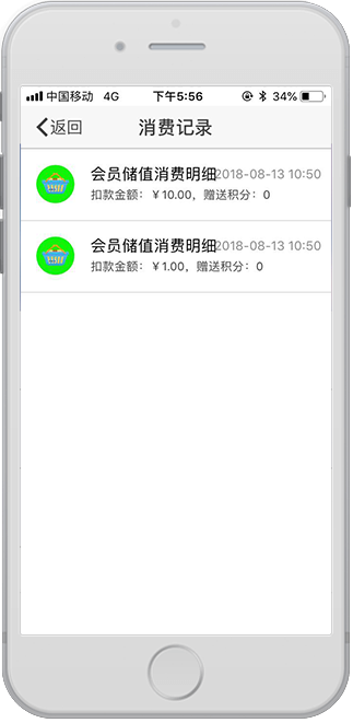 会员消费明细